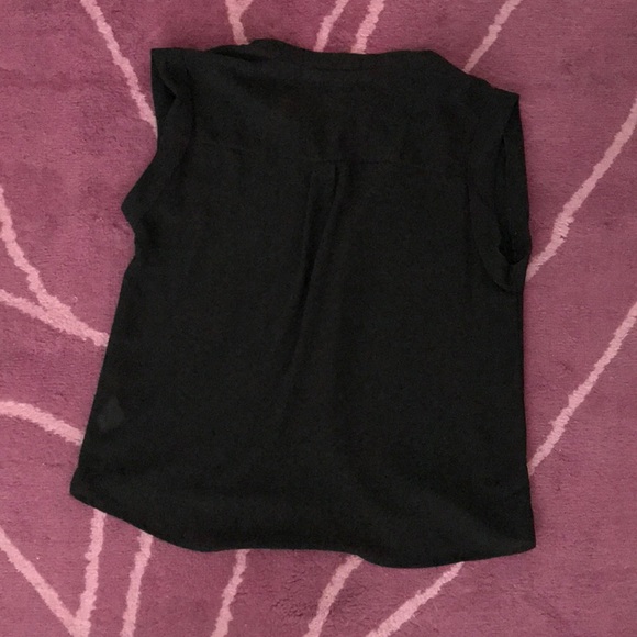 Shorty Sleeved Button Down Blouse - Size S - Picture 3 of 5